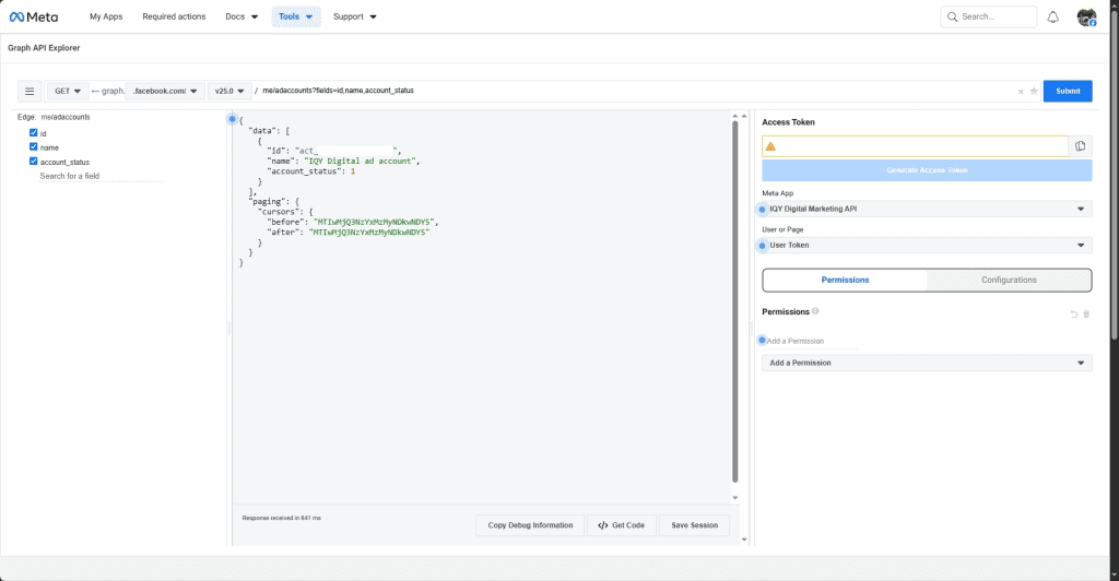 Meta Graph API Explorer